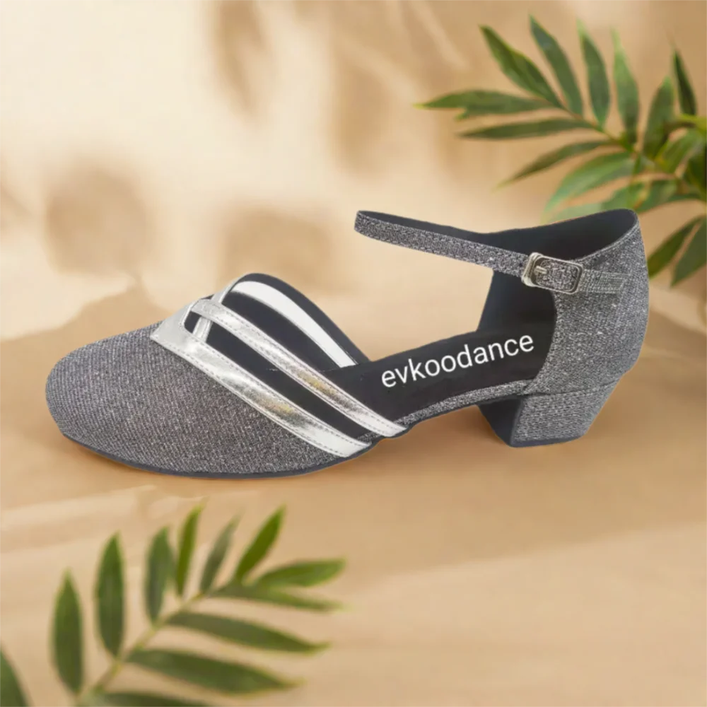 ممارسة النساء أحذية الرقص الأسود اللاتينية السالسا الجلد المدبوغ وحيد أحذية الرقص الجاز التدريب أحذية رقص الحفلات بكعب منخفض أحذية قاعة الرقص #4