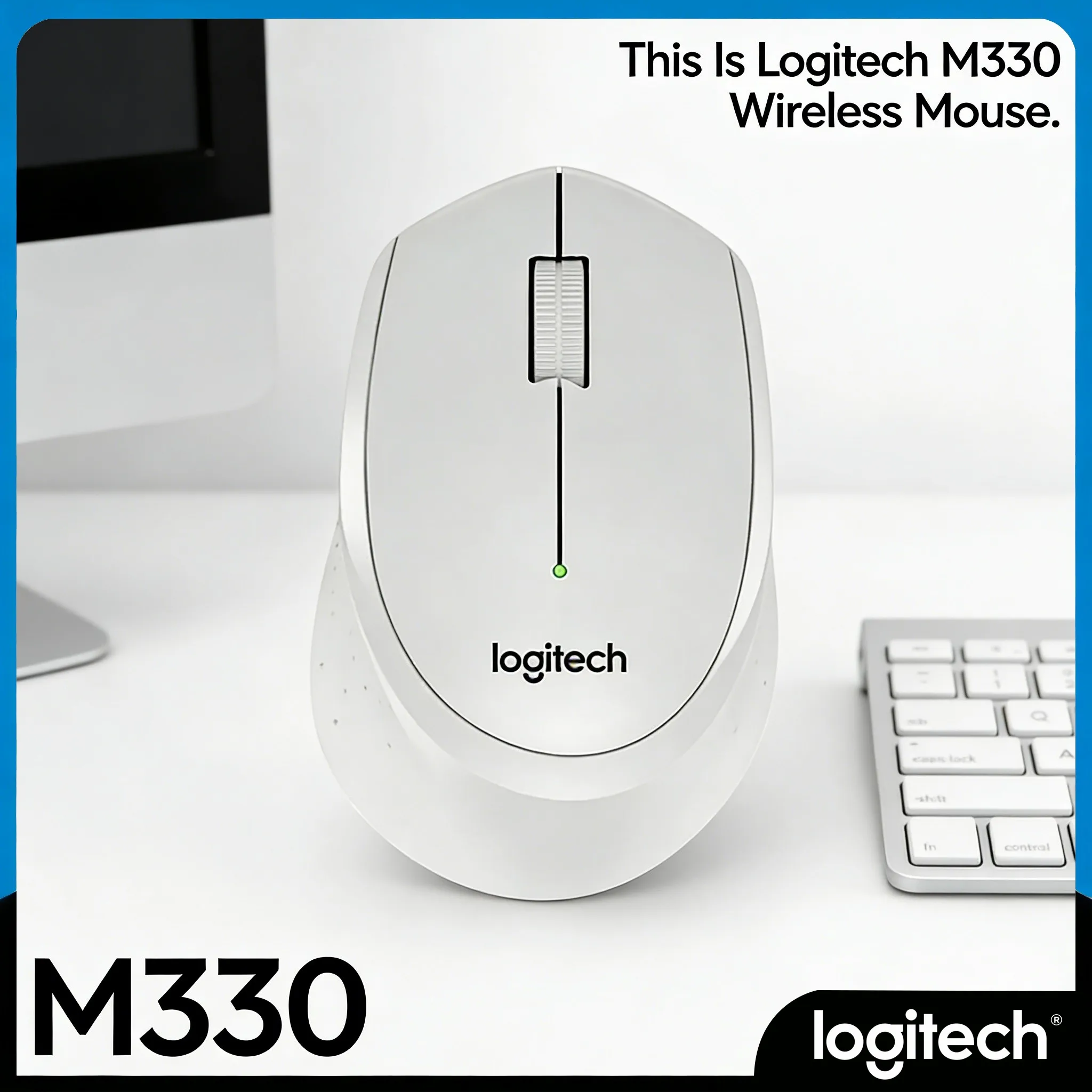 

Logitech M330 2.4G Wireless Mouse Micro Receiver Stable Connection Business Trip