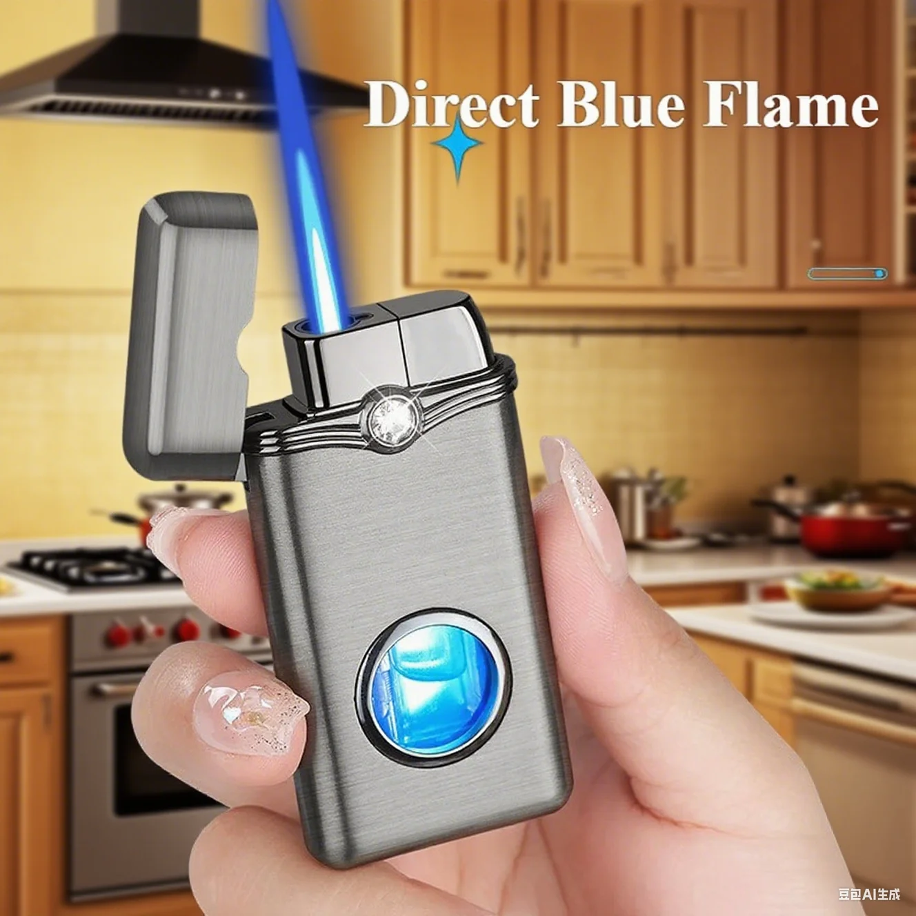 

New Metal Luminous Torch Lighters Windproof Cigar Transparent Lighter Butane Gas Jet Lighter Smoking Accessories Gadgets