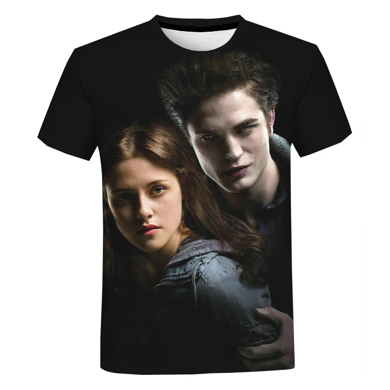 New The Twilight Saga 3D Printed T-shirt Men Women Fashion Cool T-Shirts Funny O-neck Casual Short Sleeve Oversize