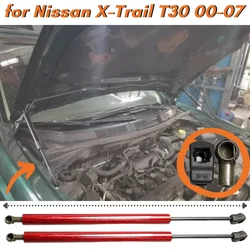 Qty(2) Hood Struts for Nissan X-Trail T30 1st 2000-2007 Front Bonnet Hood Gas Struts Springs Shock Absorber Lift Supports Prop