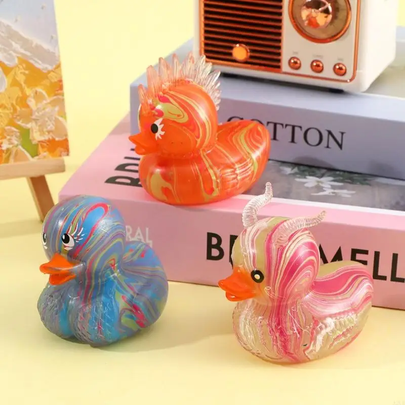 Funny Duck Squeeze Toy Stress Relief Gadget Soft TPR Stretchy Toy For Kids And Adult Hand Relaxation and Emotion Support A2UB
