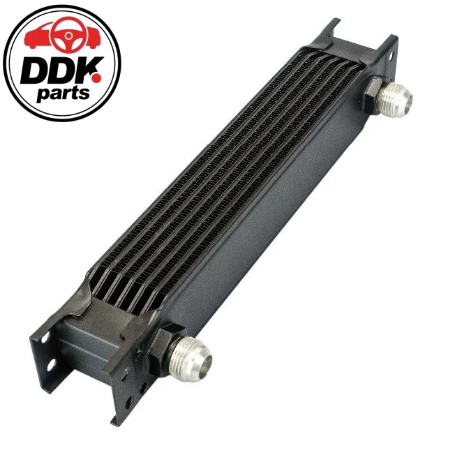 

7 Row aluminum engine transmission oil cooler black