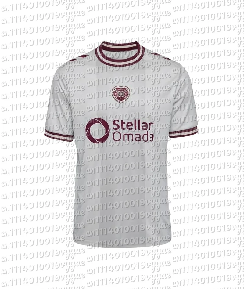 2026-27 Heart of Midlothian FC Fußballtrikot Familien-Partnerlook Fußballshirt Kinder Freizeit Kurzarm T-Shirt Uniform Oberteil – Detail 1