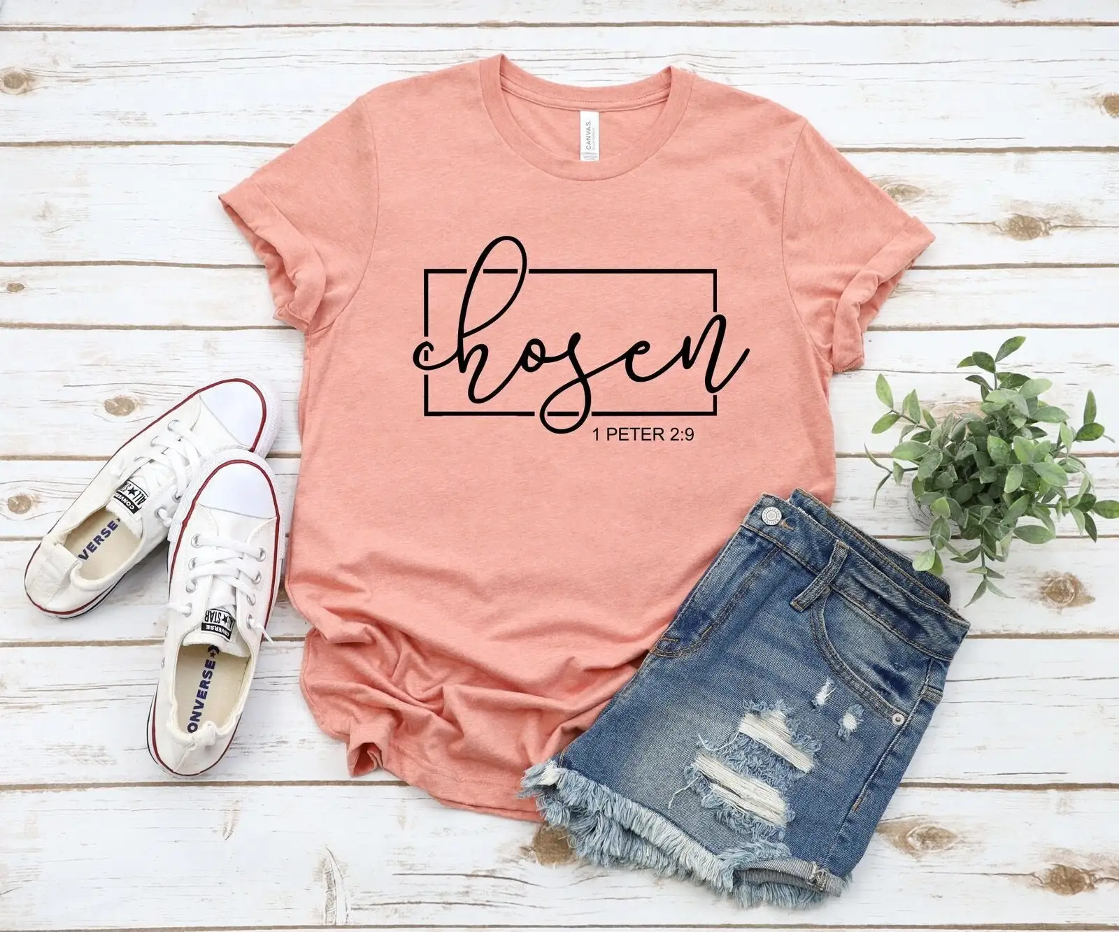 Chosen T Shirt Christian Religious For Women Apparel Clothing 1 Peter 2 9 Inspirational