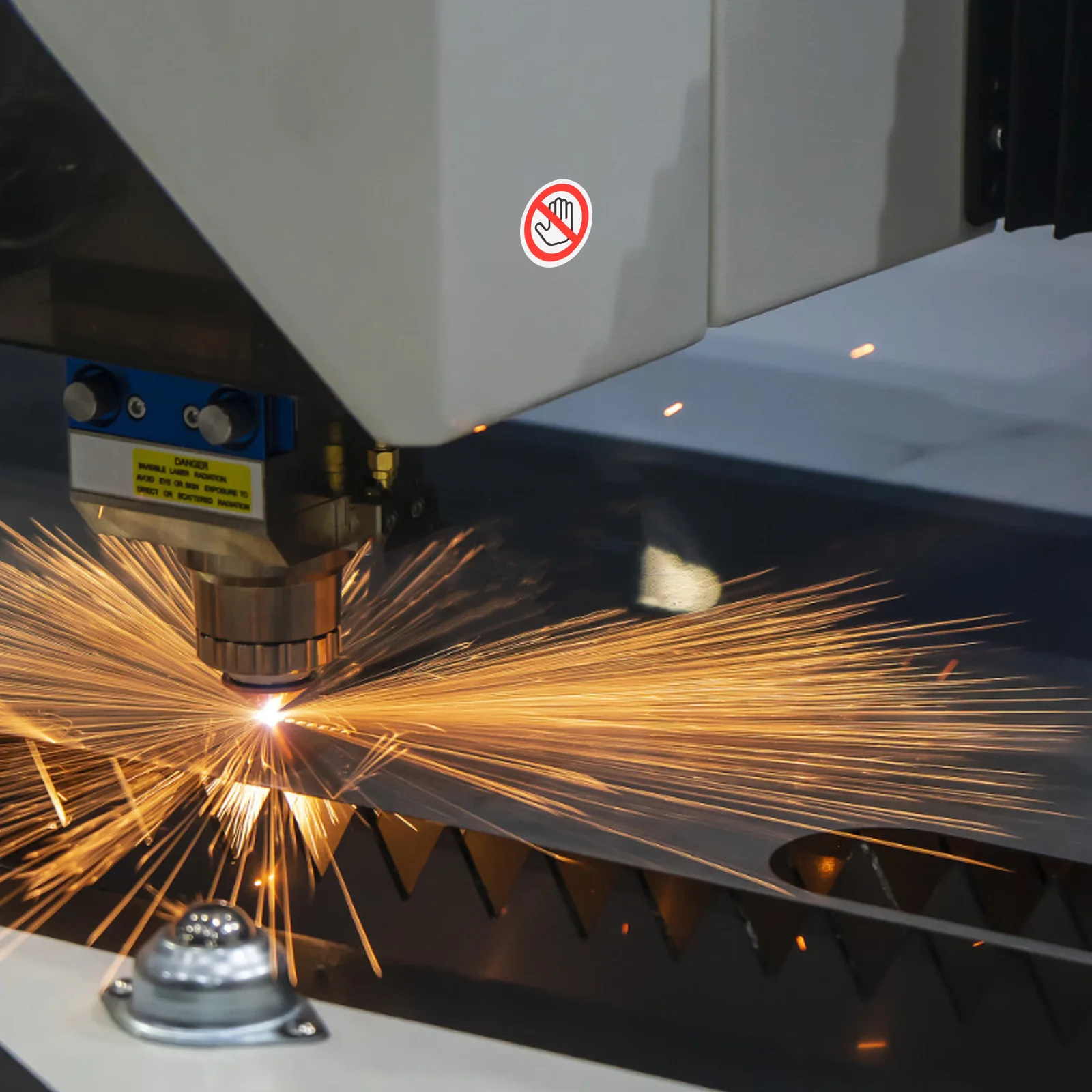 10 قطعة مستديرة لا تلمس علامة تحذير السلامة ملصق مقاوم للماء عالية لاصق ملصق حائط من الفينيل للآلات الصناعية مكتب المنزل #2