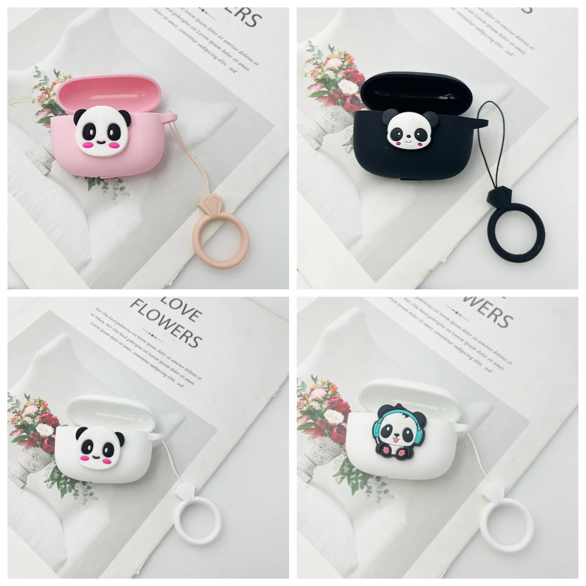 Cartoon Panda Earph… - image