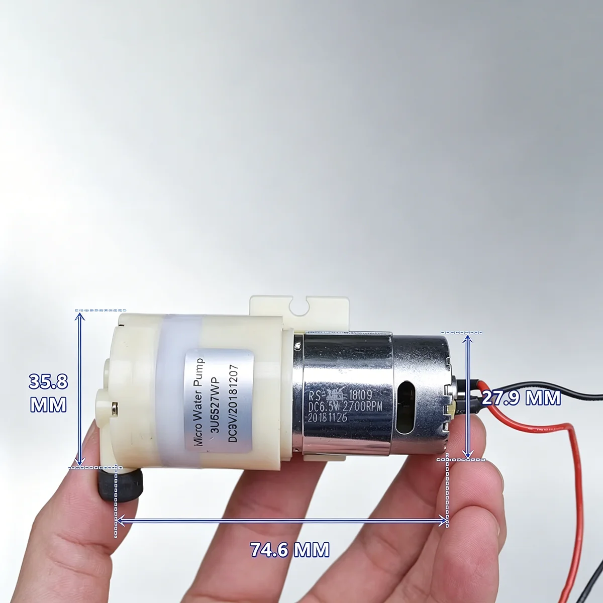 Mini 385 Motor Large Flow DC 9V Diaphragm Water Pump Micro Self-priming Suction