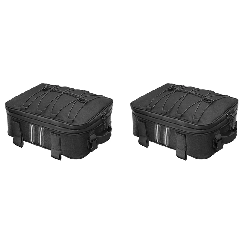 

2X Motorcycle Rear Seat Luggage Bag Tail Box Top Bag For BMW R1200GS R1250GS Accessories