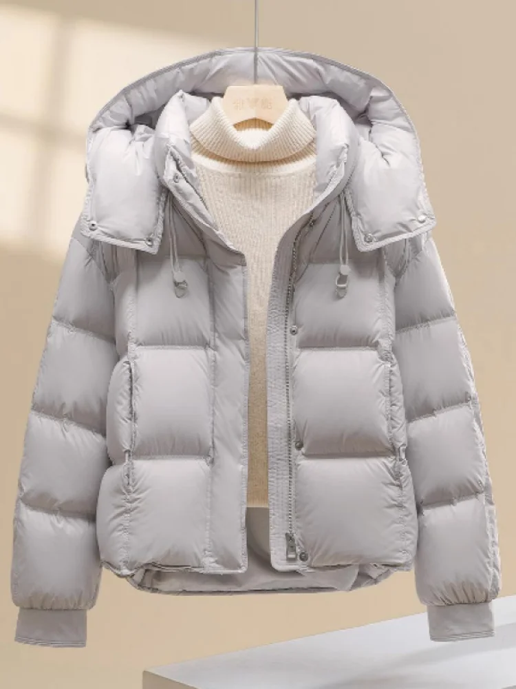 

Женская утепленная хлопковая куртка-пальто свободного кроя, однотонная, зимняя, модная, больших размеров, теплая, комфортная, из чистого хлопка