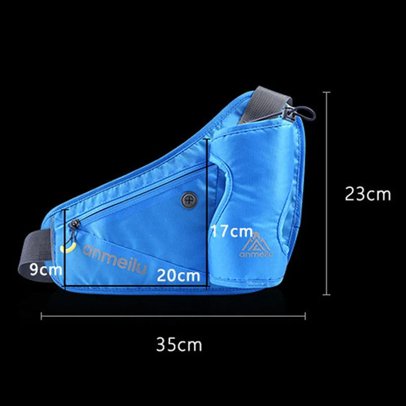 Waterproof Outdoor Sport Running Marathon Waist Bag Water Bottle Pouch Cycling Hiking Climbing Jogging Phone Bag Card Key Holder