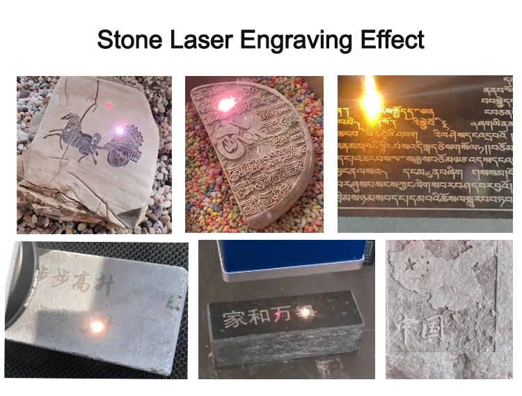 آلة نحت عميق لتبريد المياه من النوع المنفصل صغيرة محمولة باليد بالليزر Co2 للطوب الحجري