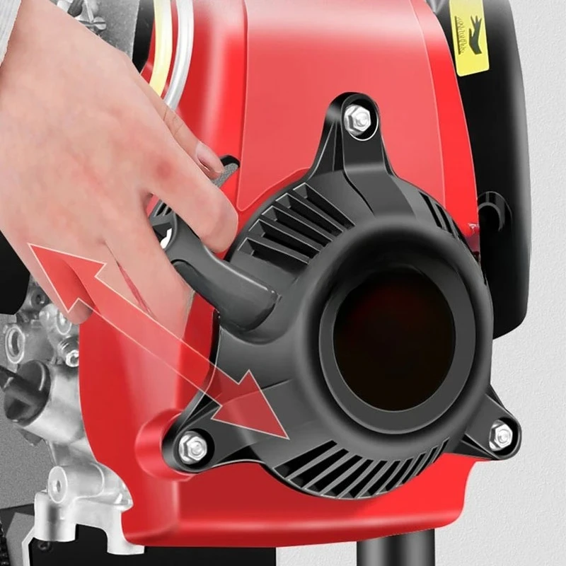 4-Stroke/2-Stroke Engine Post Driver, Piling Machine Pile Hammer for Farm, Orchard & Construction Pegging