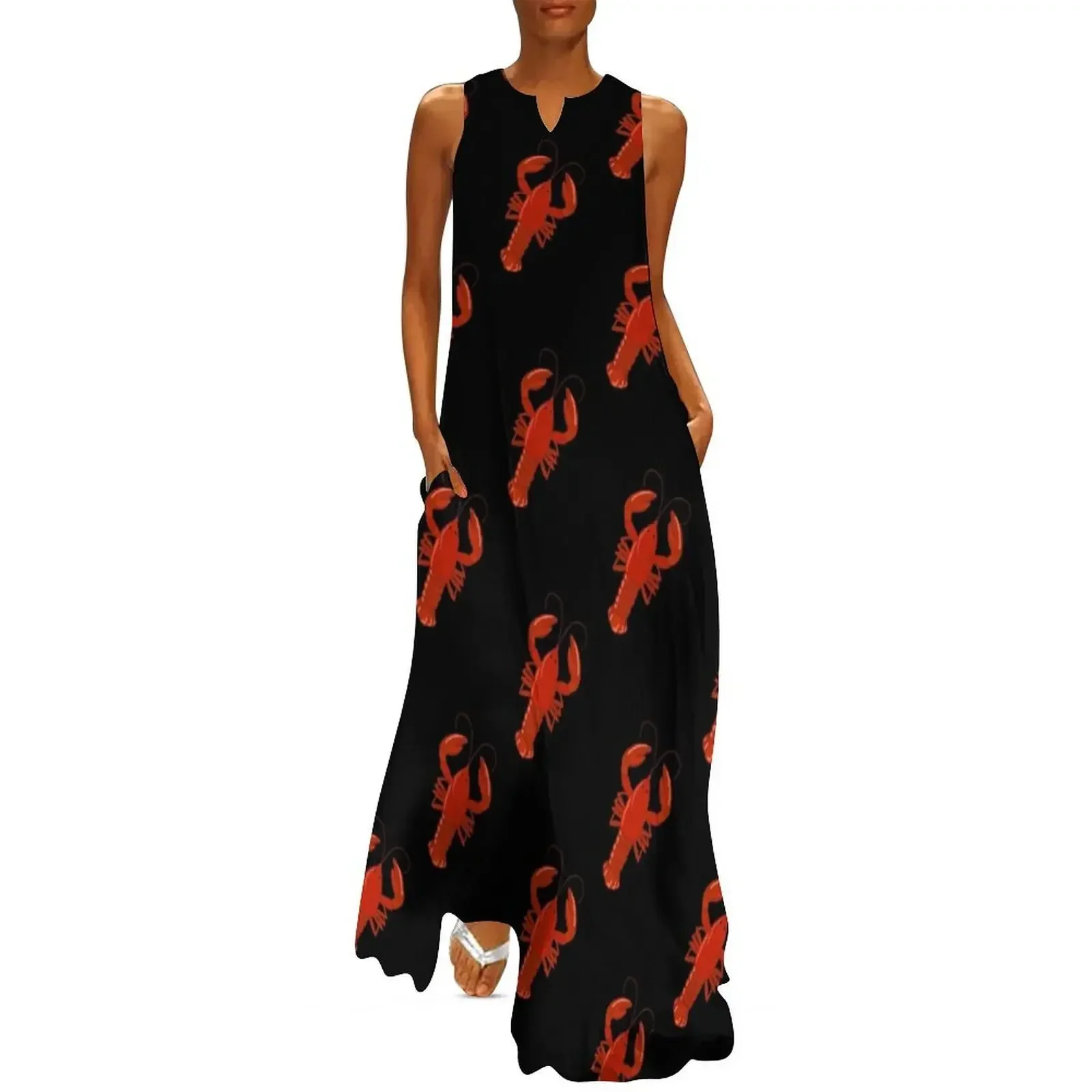 

Louisiana Crawfish Long Dress dress party night Dance dresses dress summer clothing women summer 2025