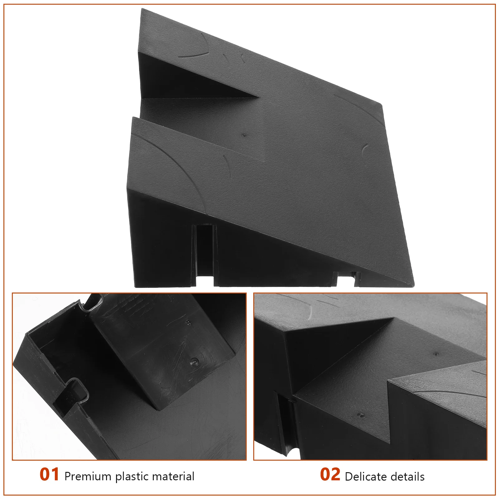 1pc Finger Skateboard Plastic Ramp Parts For Kids, Fingerboard Training Props, Mini Skate Park Obstacle Set, Child Game