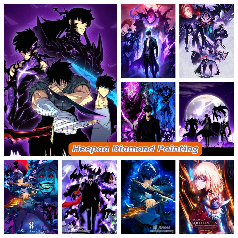 

Solo Leveling Arise Anime 5d Diy Diamond Painting Art Sung Jinwoo Cross Stitch Handmade Kids Gift Mosaic Home Decor
