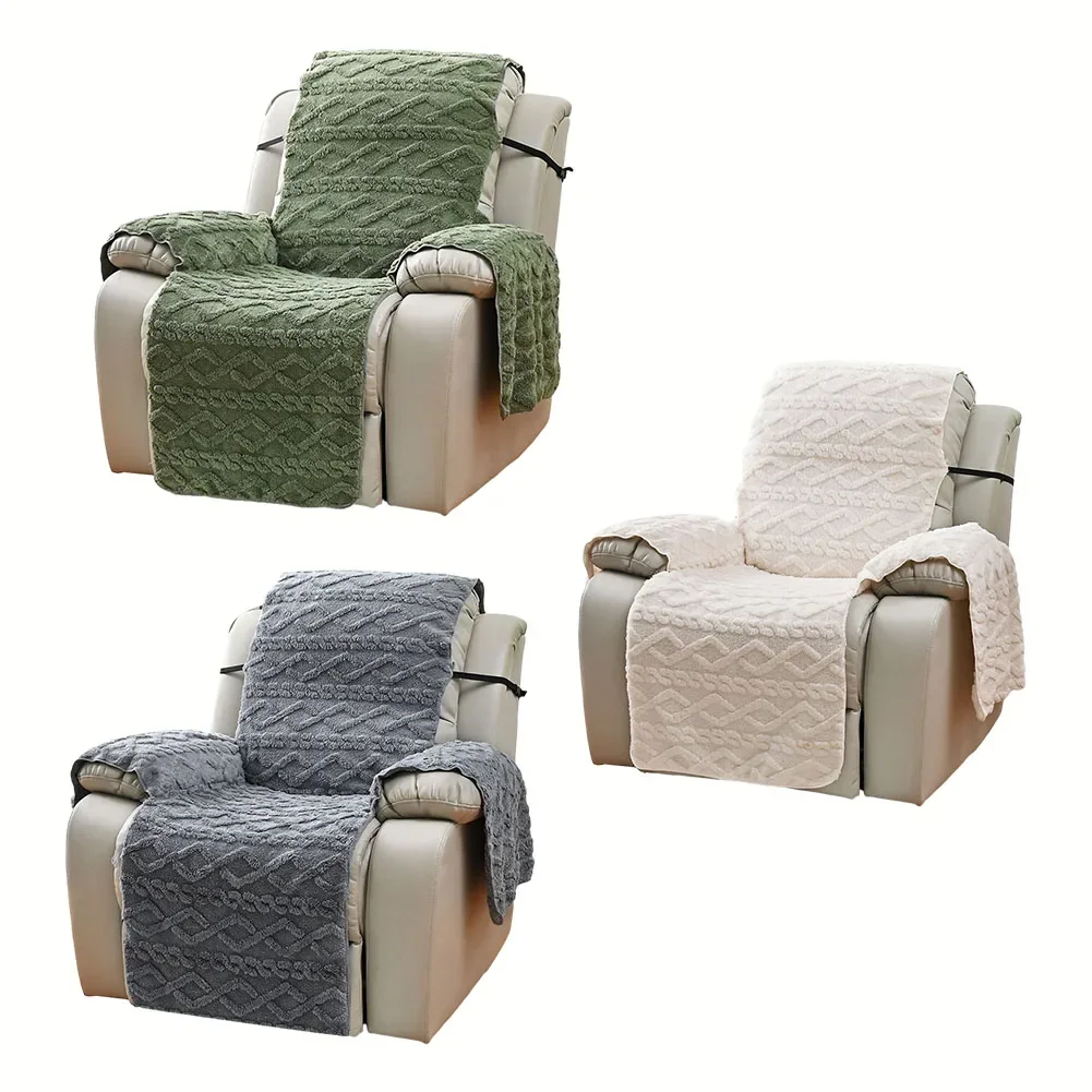 Plus Velvet Sofa Protector Massage Chair Recliner Cover with Thick Upholstery and Stretch Recovery Water Resistant