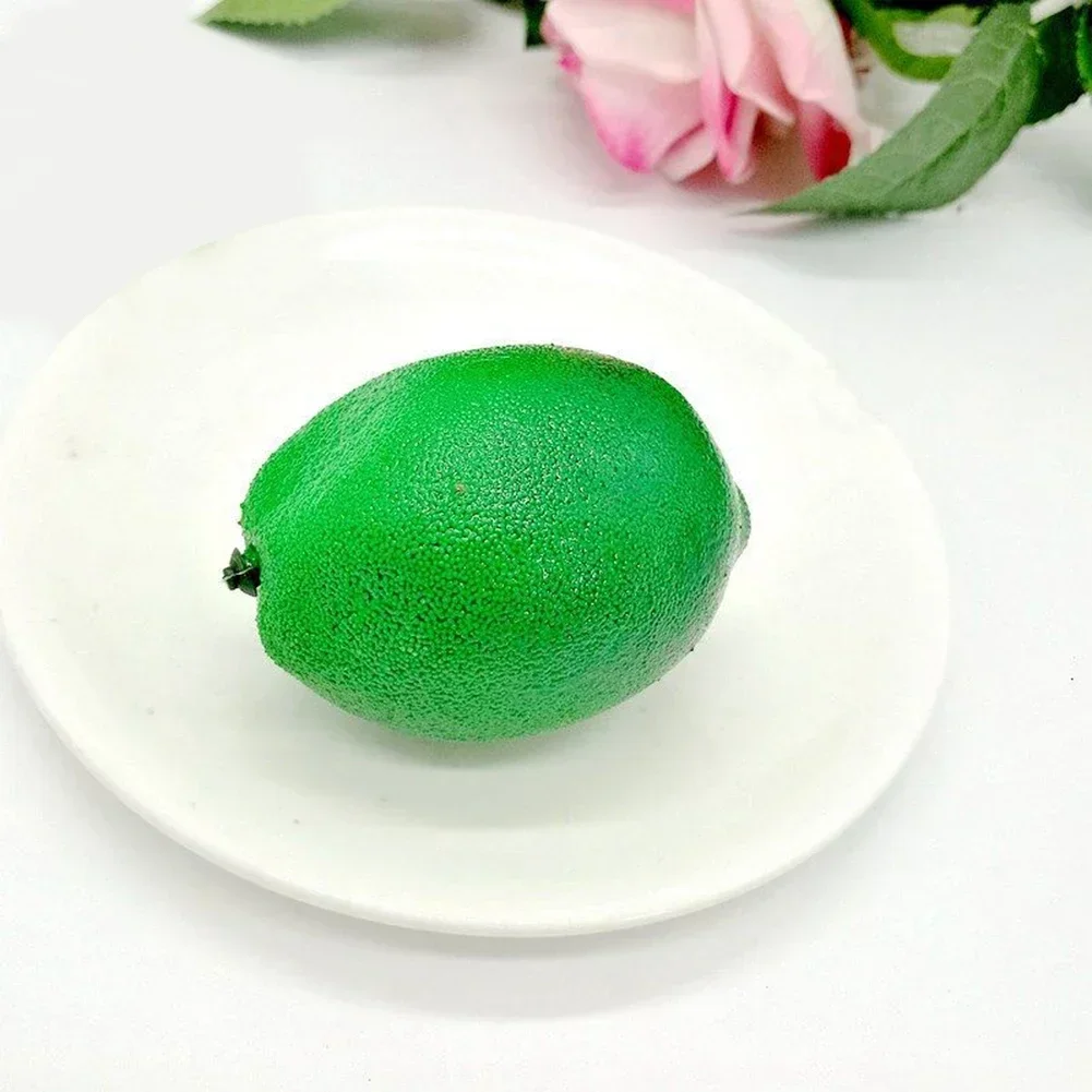 1 Pc Artificial Yellow Lemon Fruit Realistic Simulation Wedding Party Kitchen Cabinet Dining Table Summer Mall Market Decoration