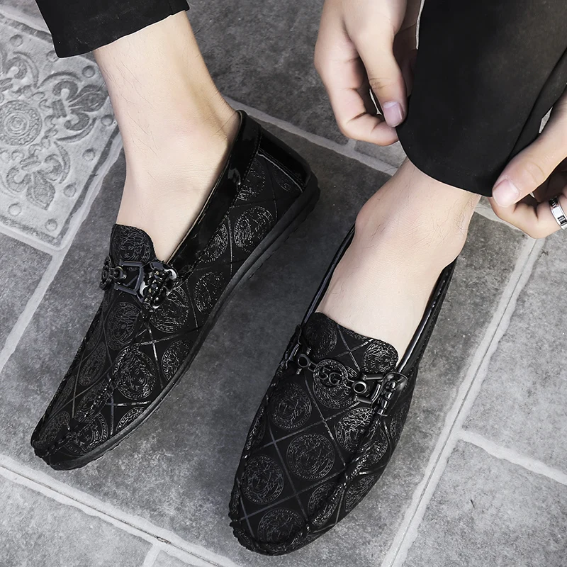 Sweat Resistant Men Loafers Ventilated Shell Speed Up Ventilation, Flexible Structure Reduce Fatigue for Long Walking