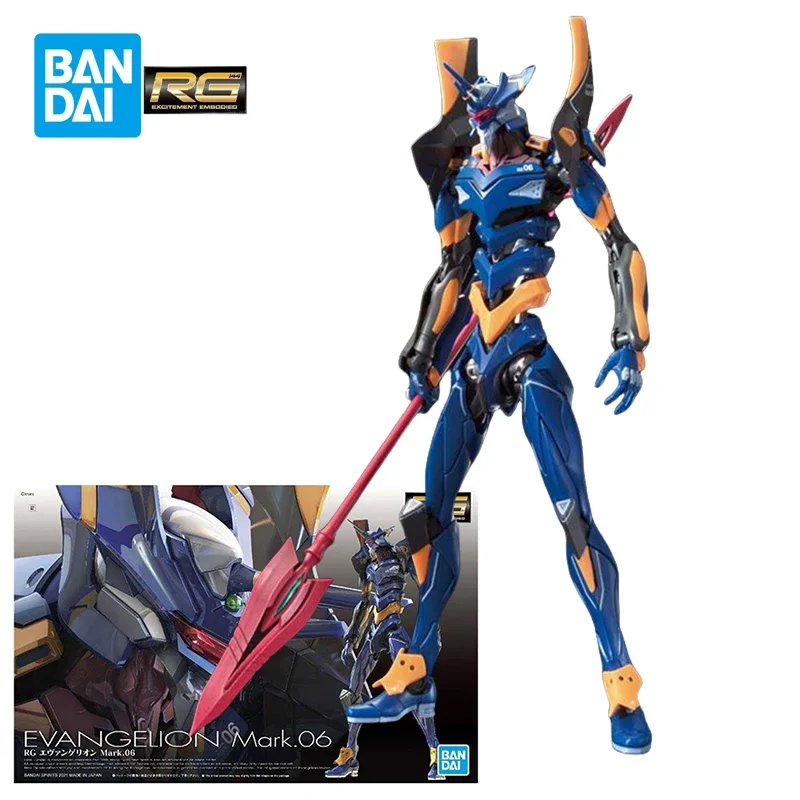 

In Stock Bandai RG EVA MK 6 Action Figure Neon Genesis Evangelion EVA Mark.06 Plastic Assembly Model Toys Gifts