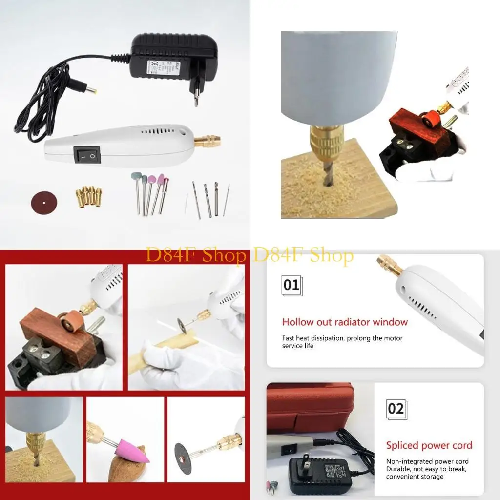 

D84F 12000rpmm Электрическая буровая шлифовальная машина Граверная шлифовальная шлифовальная шлифовка