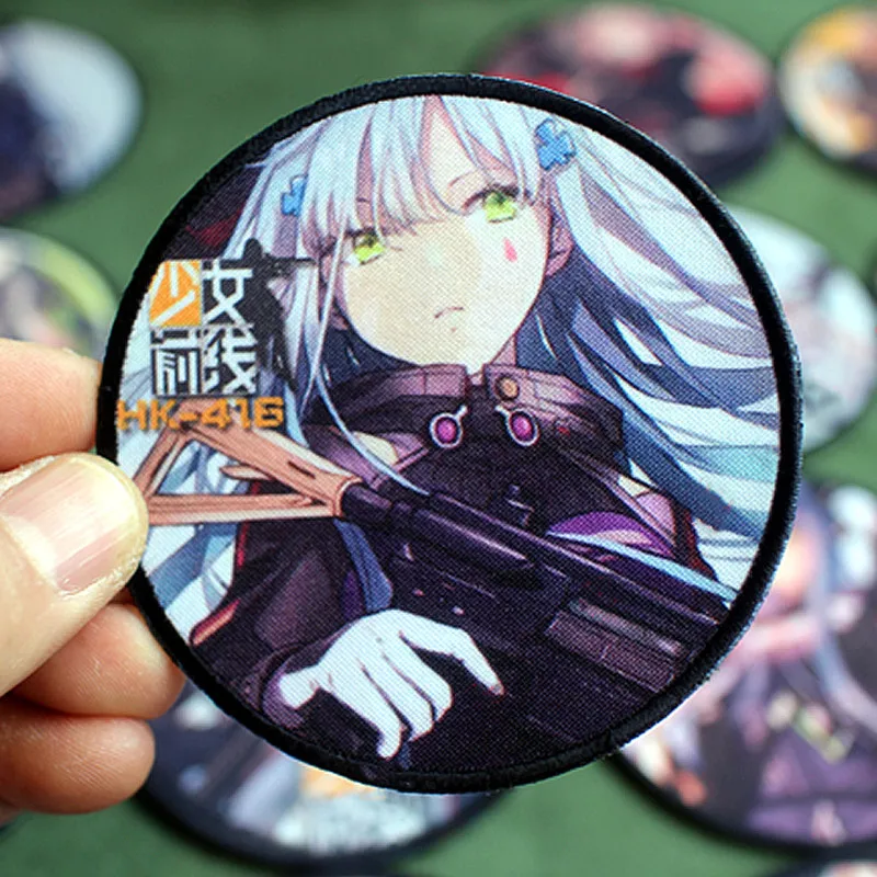 Game Animation Surrounding Girls Frontline Printing Badges Two-dimensional Game Characters Picture Stickers Patches for Clothing