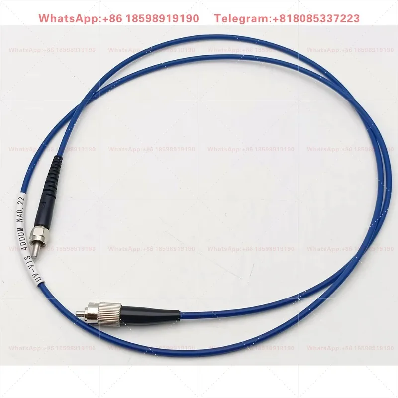 UV-VIS SMA905-SMA 400um 600um Silica Metal Hexagon and Round Ferrule MM SX Quartz 3.0mm Armored Fiber Optic Patch Cord Cable