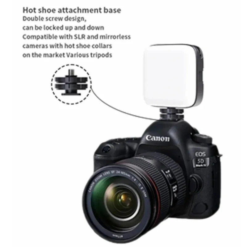 ANLAIKE светодиодный заполняющий светильник, двухцветное освещение, холодный башмак для камеры, видеокамеры, видеоблога, съемный задний зажим для мобильного телефона, фотографии Lig