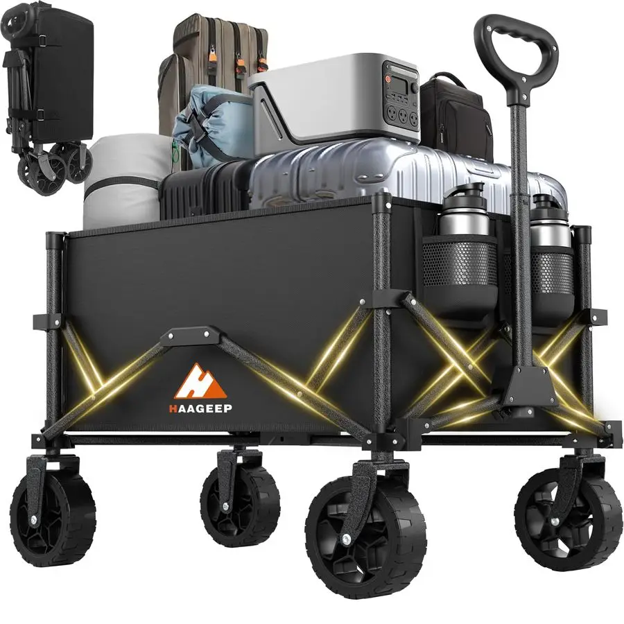 

Тележка на колесах, портативная складная тележка-коляска, складная тележка для продуктов, спортивных товаров, садовых работ, хозяйственная тележка