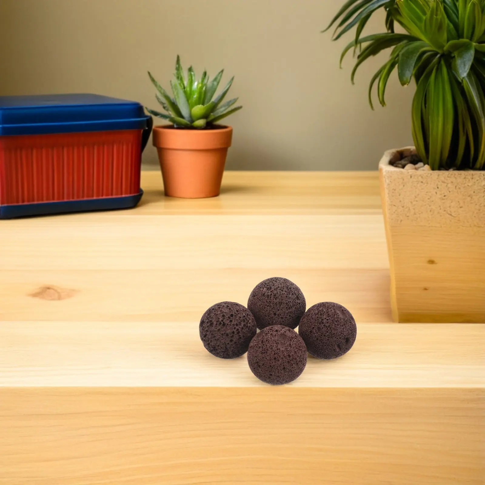 

6Pcs Fire Pit Rocks Red Volcanic Sauna Stones 2Inch Aromatherapy Essential Oil Diffuser Steam Room Sauna Heater Accessories