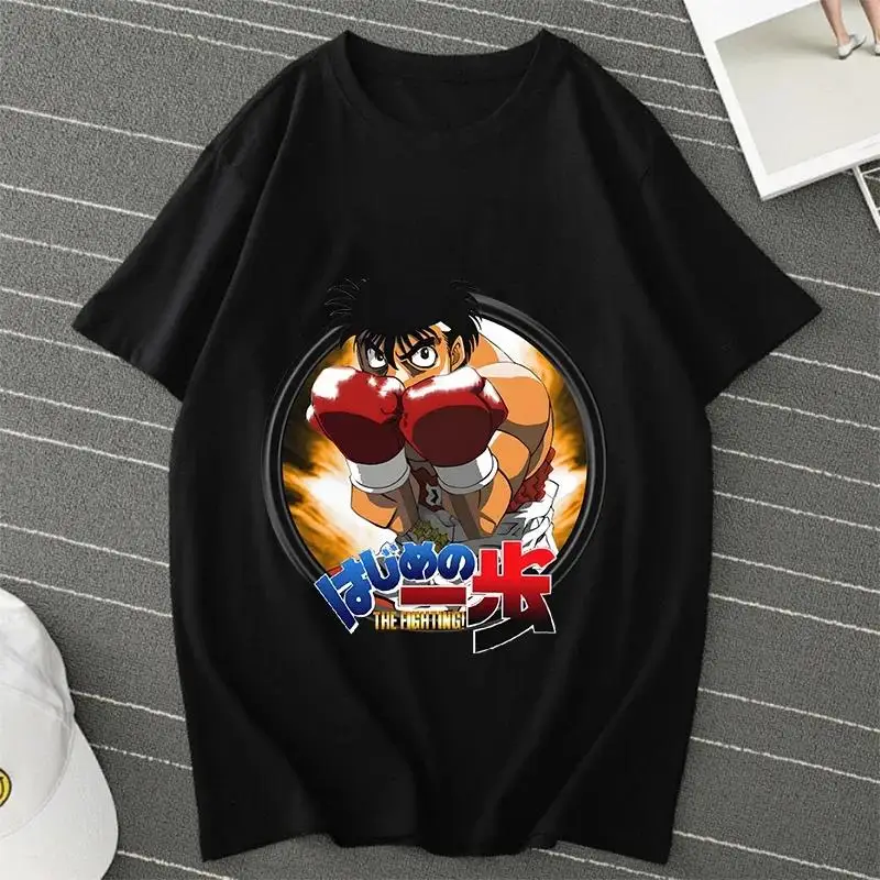 Anime Hajime No Ippo Kamogawa Boxing Gym T Shirt Makunouchi Takamura Celin KGB Print T Shirt Casual Plus Size T Shirt Women