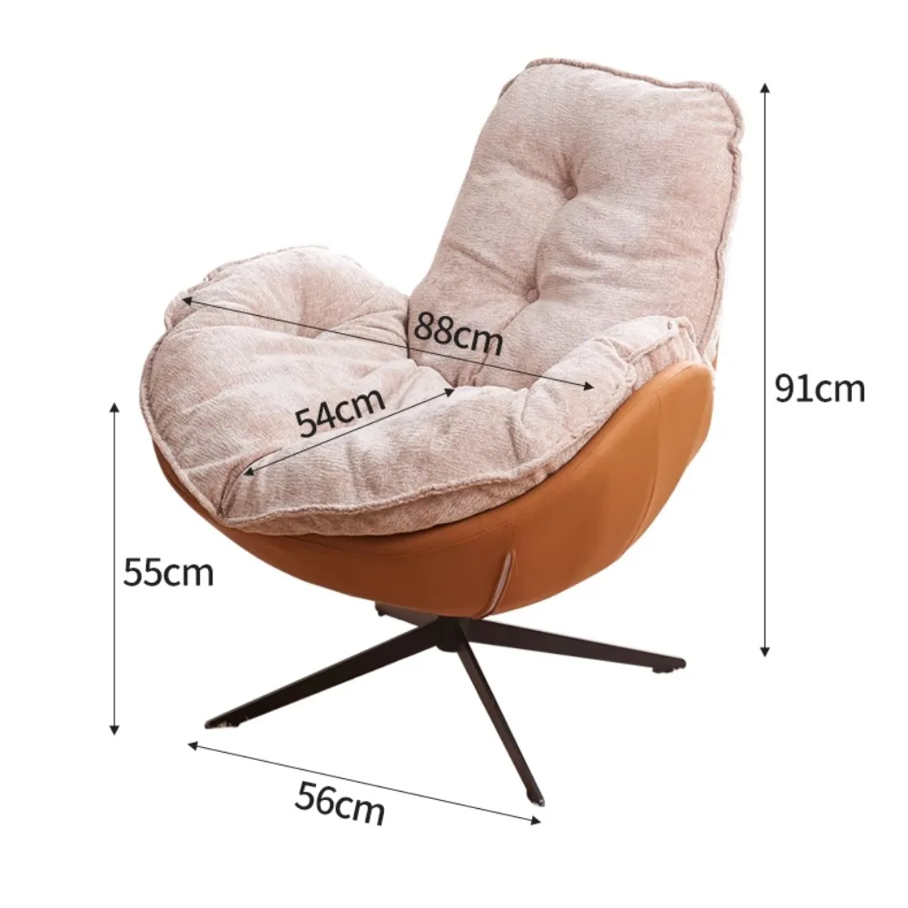 كراسي دوارة حديثة مريحة للألعاب مع وسائد مثالية لغرفة المعيشة والشرفة وغرفة النوم وقراءة الأثاث التلفزيوني #5