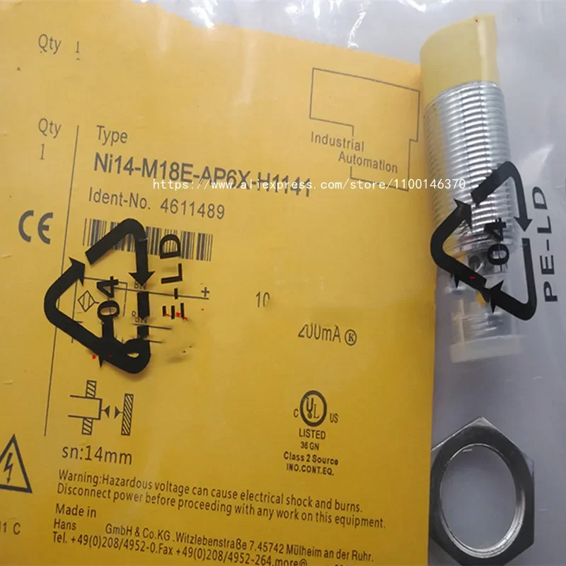 3Pcs New High Quality Proximity Switch NI14-M18E-AN6X-H1141 NI14-M18E-AP6X-H1141