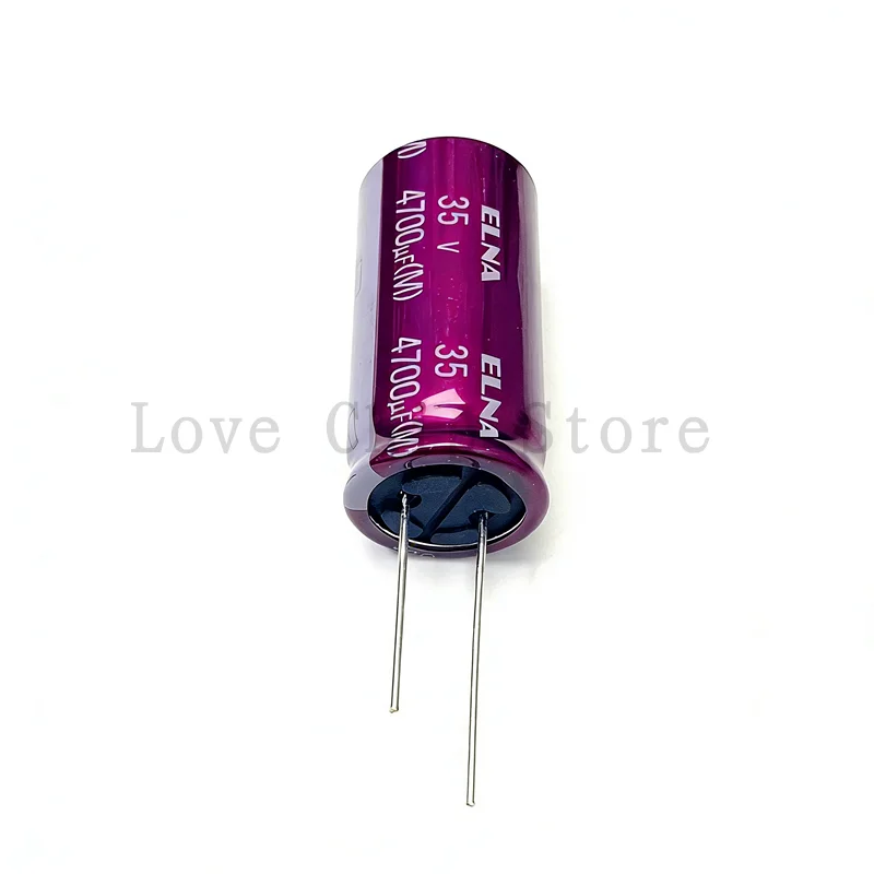 1Pcs/2Pcs/5Pcs New 4700UF 35V Japan Elna Audio Capacitor 35V4700UF 18*35mm RA3 Purple Red Robe