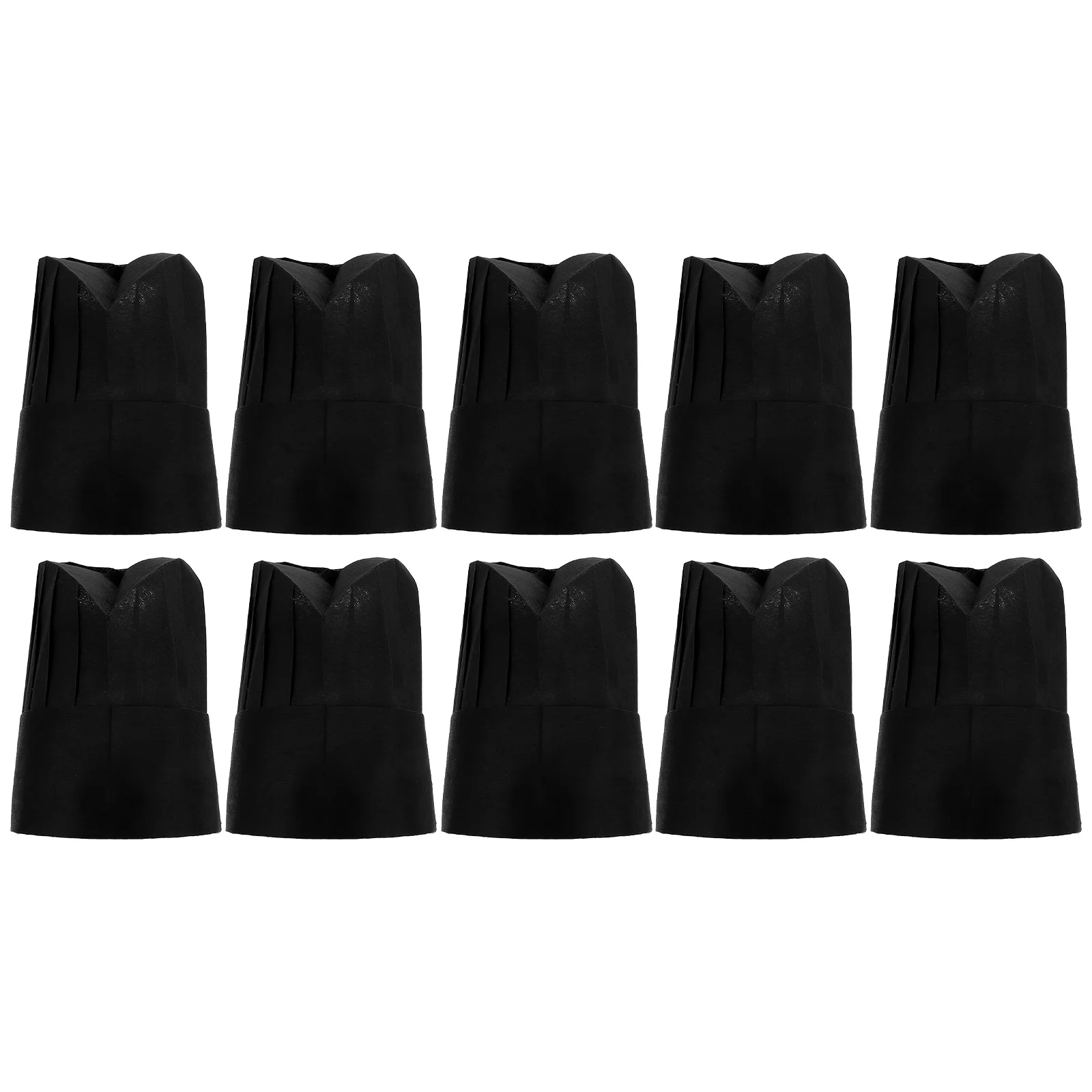 

10 Pcs Chef Hat One-time Restaurant Cooking Catering Uniform Simple Working Womans Hats