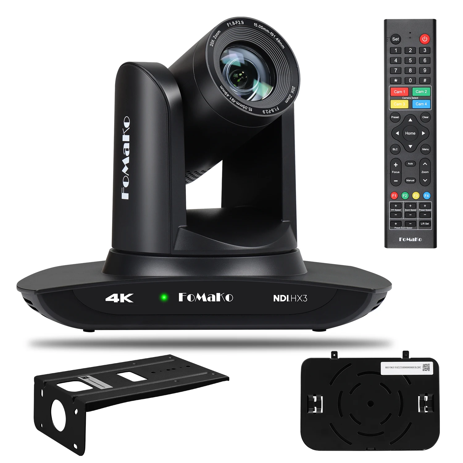 

K20UH 4K HDMI PTZ Camera with AI Auto-Tracking, NDI HX3 Certified, 20X Optical Zoom, USB 3.0/LAN, PTZ Camera 4K for Church Live