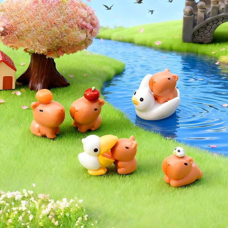 

100pcs Wholesale 3D Resin Cute Animal Miniature Craft Home Decoration DIY for Fairy Garden Landscape Dollhouse Accessories