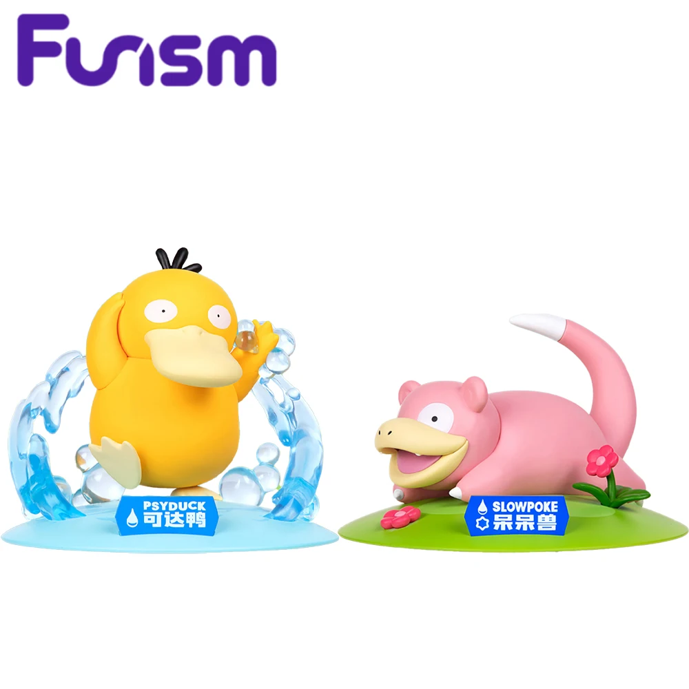 

In Stock Original Funism Pokemon Psyduck Slowpoke Cute Table Decoration Figures Collectible Model Tooys Gifts for Girls Kids Fan