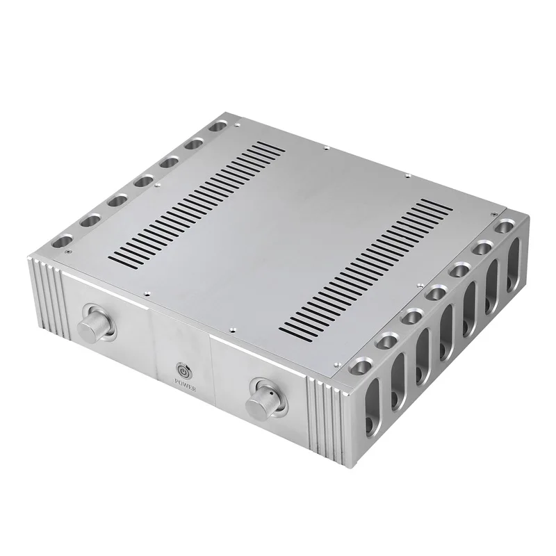 CJ-178 all-aluminum luxury Class A rear power amplifier chassis (radiator deep processing)