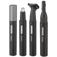 Kemei Pro Rechargeable nose hair trimmer pen beard grooming kit electric facial neckline body trimmer ear eyebrow for men wome