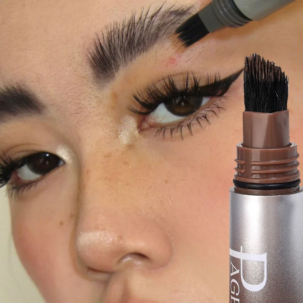 Wild Large Brush Eyebrow Gel Square Angled Brush Eyebrow Hairline Pencil Waterproof Lasting Natural Hairline Brow Tint Cosmetics