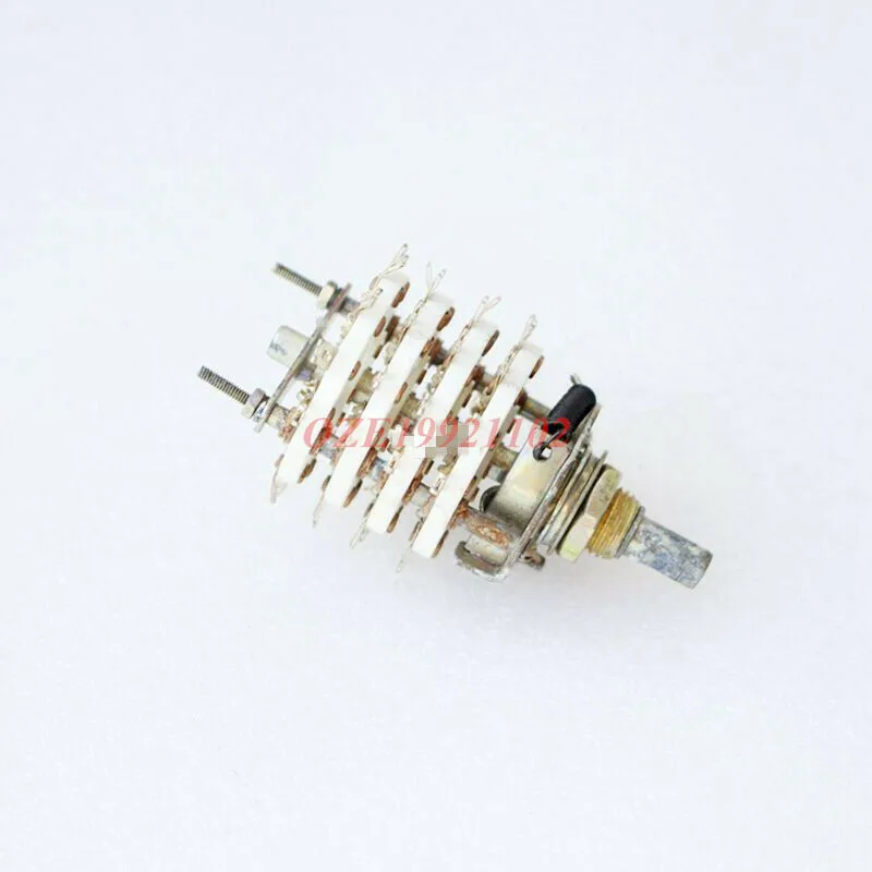 1PC 4 Deck Band Channel Rotary Switch Selector 4P6T 4P7T 4P8T 4P10T 4P11T 8P5T 6mm Shaft 48pins