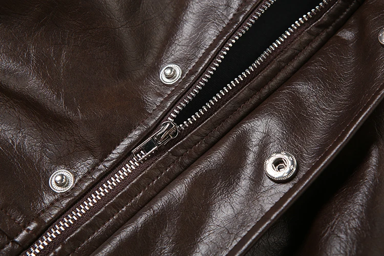 Nibber Hottie Crop Jacke Frauen Rollkragen Pu Unregelmäßige Zip Taste Volle Hülse Wilden Sexy Straße Mitternacht Herbst Hipster Mantel – Detail 15