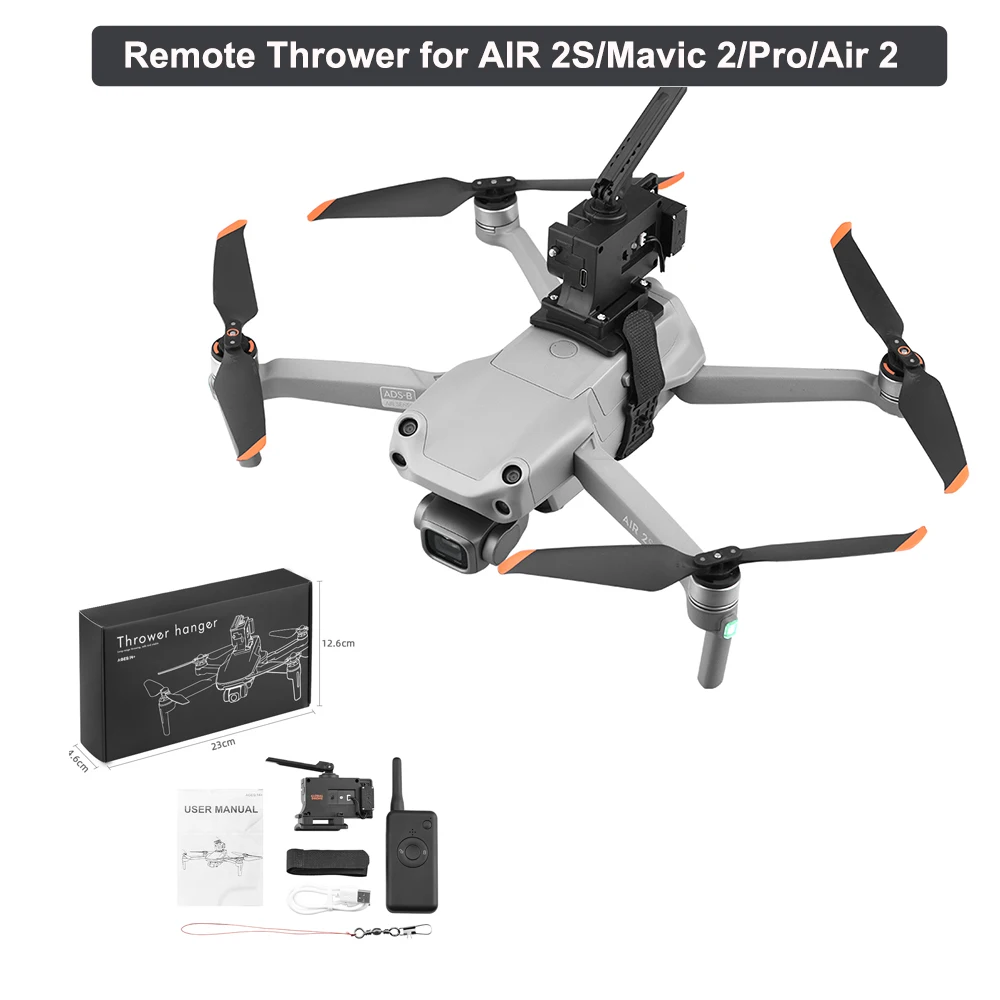 remote-thrower-for-dji-mavic-3-pro-2-pro-air-2-air-2s-fimi-phantom-3-4-fishing-bait-delivery-parabolic-drone-air-dropping-system