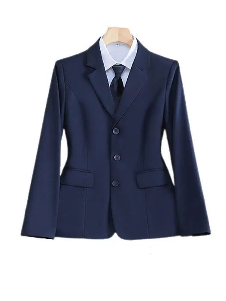 

Ele Formal Suit Jaet Workwear Small Size Spring Autumn Sle Women's Set Career Interview College Student Outfit