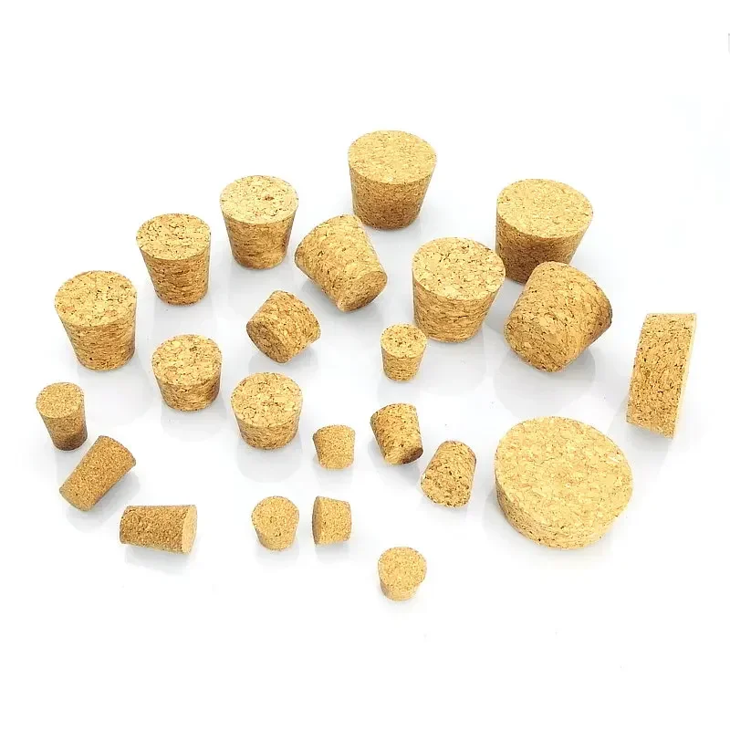 20pcs Top DIA 18mm to 54mm Synthetic Cork lid Lab Test Tube Cork cap Glass jar lid Wine bottle stopper Flask sealing plug