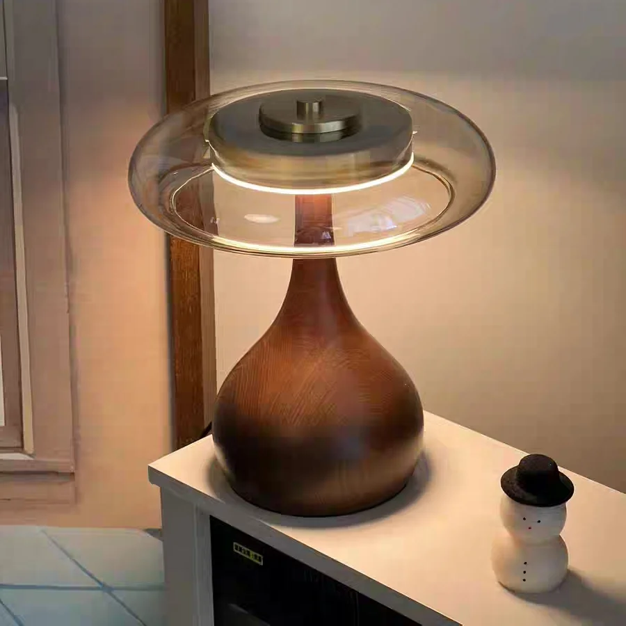 Nordic Vintage Vintage LED Stehleuchte Wohnzimmer Schlafzimmer Leuchten Klarglas Atmosphäre Design Eine Lampe