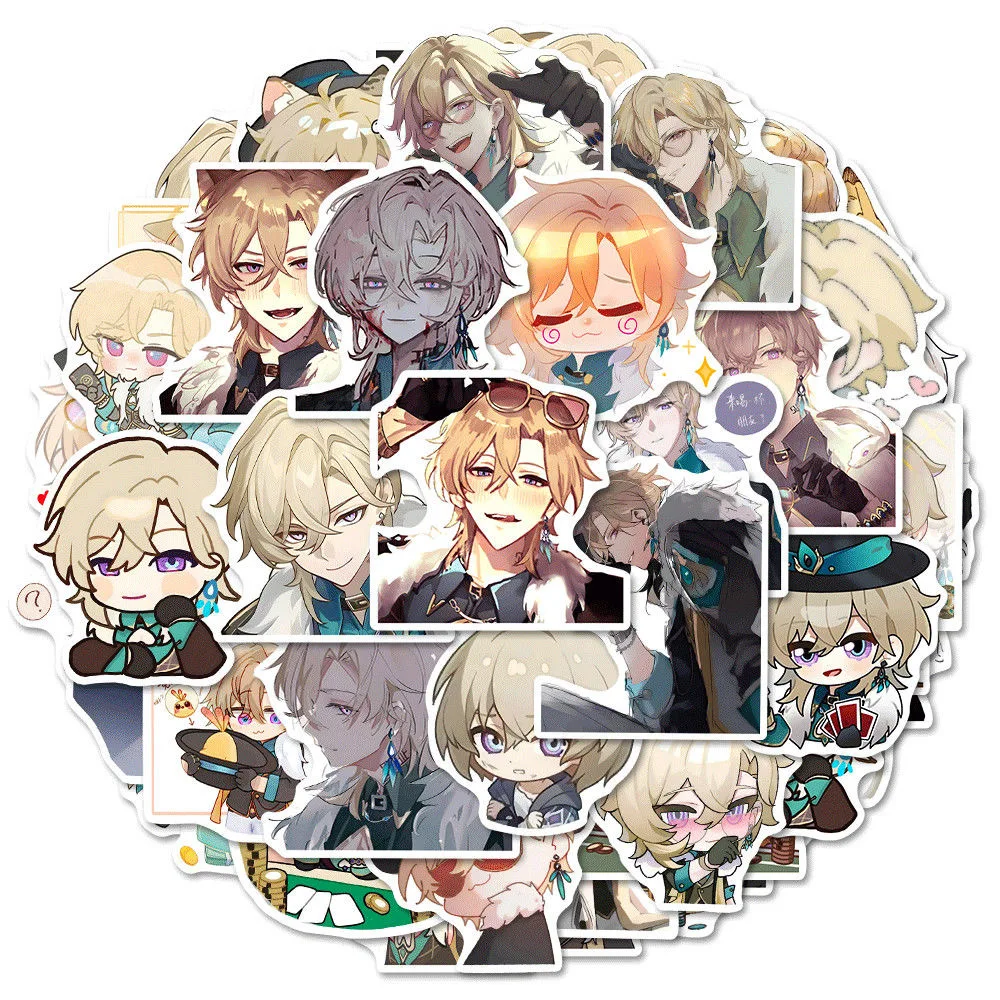 Sunsyea Honkai: Star Rail Merch Fans Collection Role Stickers Aventurine 63 Pieces