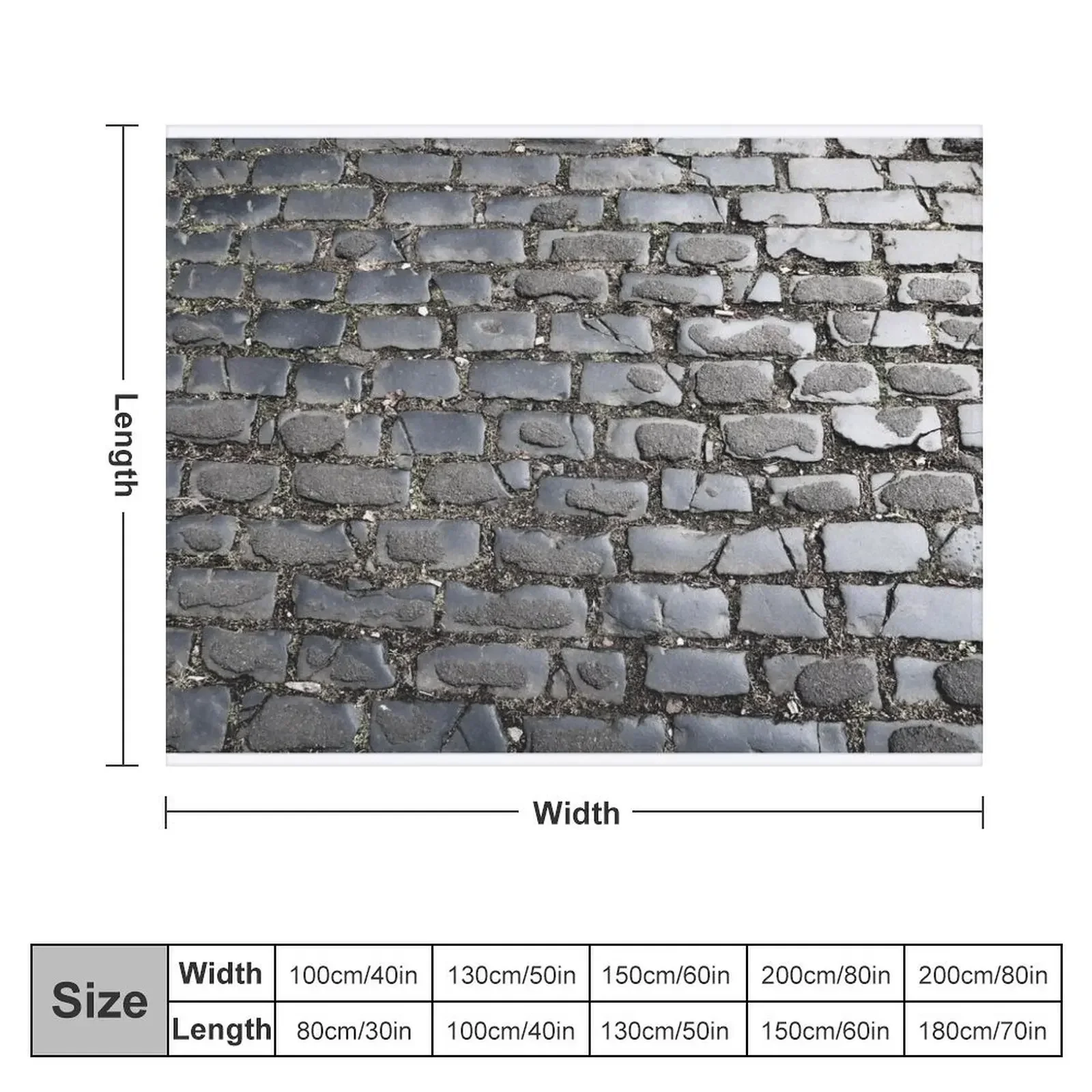 Cobbled Street Close Up Throw Blanket Thins Decorative Throw Tourist Blankets