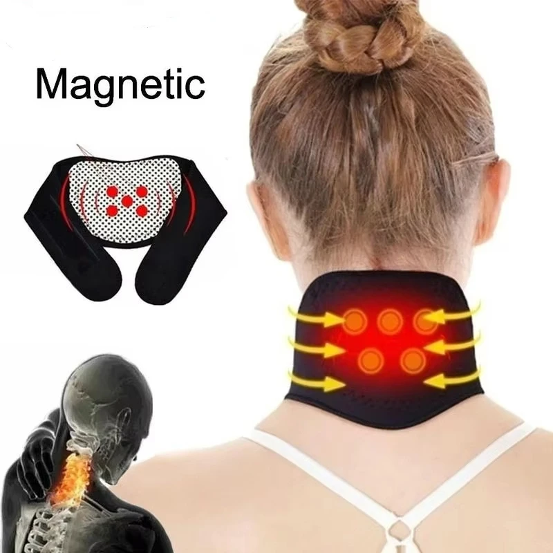 Fever Protection Cervical Neck Sleeve For Warmth Preservation Hot Compress Magnet Neck Protection Belt For Cervical Spine Neck